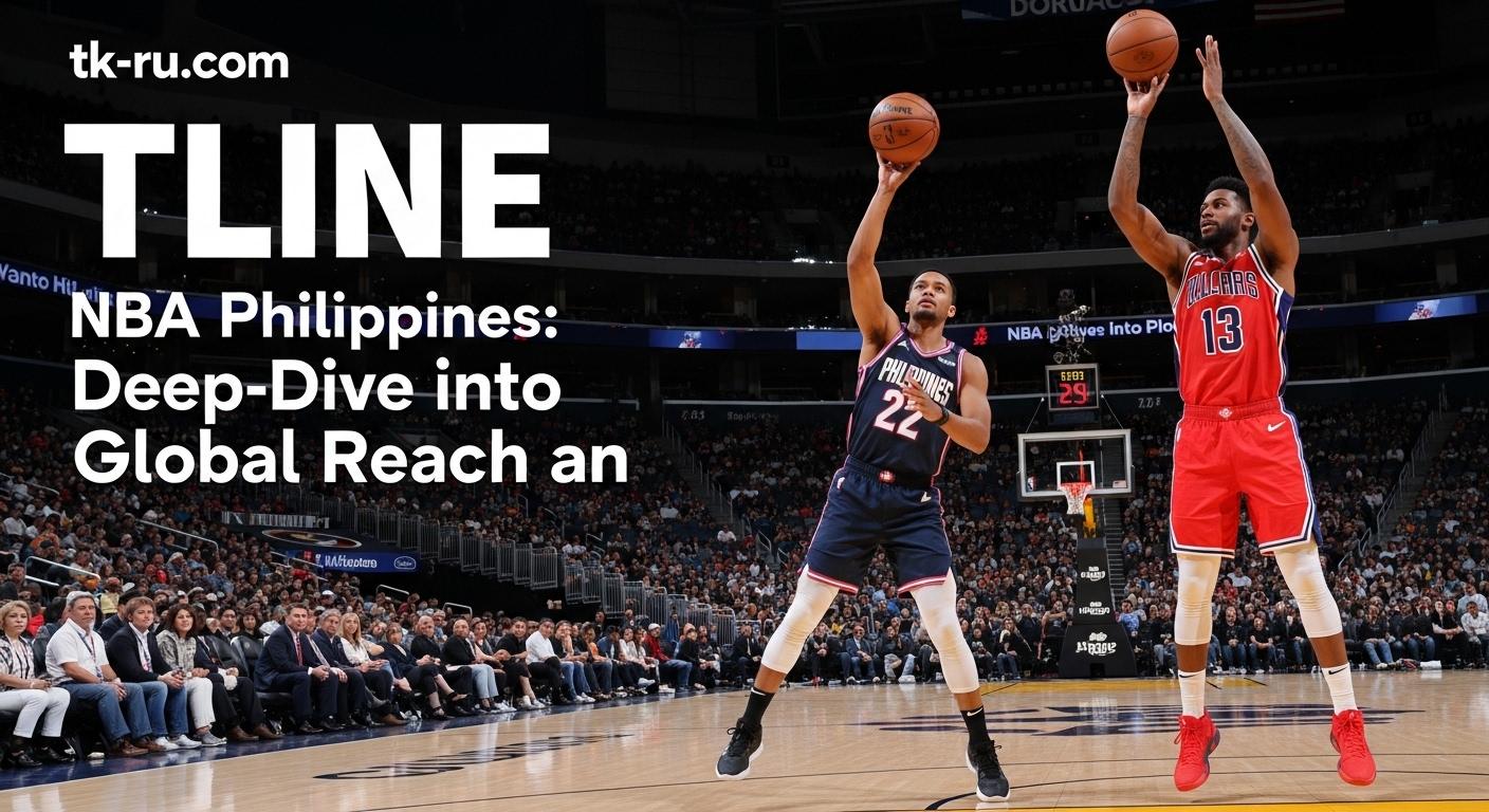 Analyst studying NBA data on a large display with Philippine colors